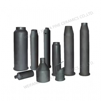 Quality Wholesale Silicon Carbide Ceramics Kiln Furniture Pipe Sic Burner Nozzles Silicon Carbide Burner Sleeve