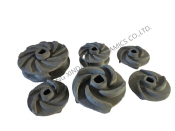 Silicon Carbide  Ceramics Impeller/Sic Rbsis Ceramic Pump Part