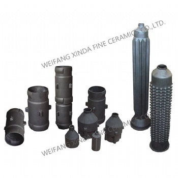 Custom Silicon Carbide Ceramic Burner Nozzle Radiant Tube Protective Sleeve Refractory Product