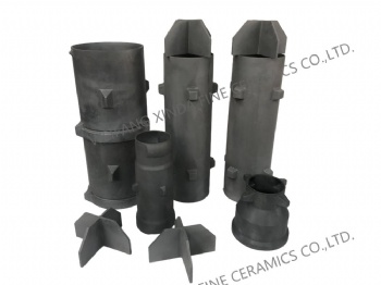 Custom Silicon Carbide Ceramic Burner Nozzle Radiant Tube Protective Sleeve Refractory Product