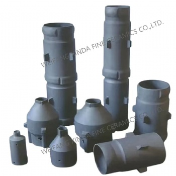 Custom Silicon Carbide Ceramic Burner Nozzle Radiant Tube Protective Sleeve Refractory Product