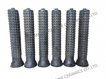 Custom Silicon Carbide Ceramic Burner Nozzle Radiant Tube Protective Sleeve Refractory Product