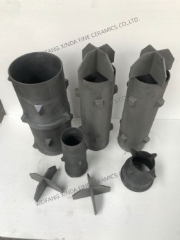 Custom Silicon Carbide Ceramic Burner Nozzle Radiant Tube Protective Sleeve Refractory Product