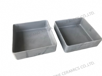 Sic Ssic Sisic Rbsic Ceramic Manufacturer's Sintered Refractory Silicon Carbide Crucible Sagger