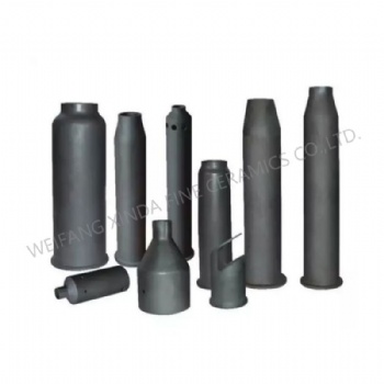 Sic Silicon Carbide Ceramic Burner Nozzle Tube Professional Manufacturer Pipe Shape Moulding