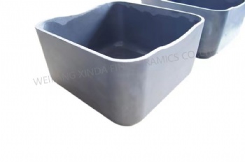 Sic Sisic Rbsic Ceramic Manufacturer's Sintered Refractory Silicon Carbide Crucible Sagger